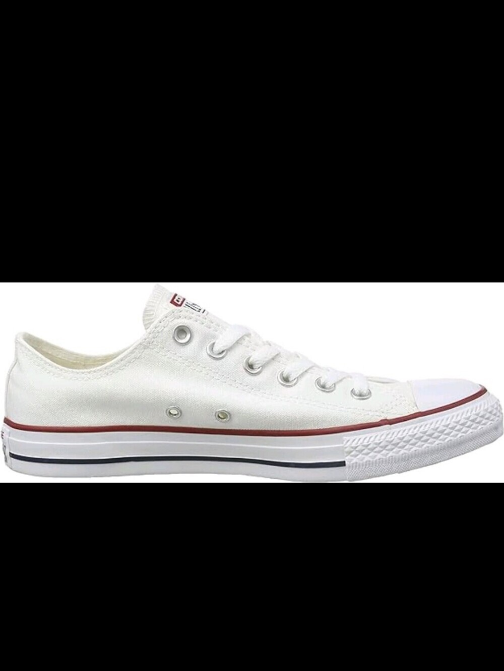 Converse Chuck Taylor All Star Low Top Canvas Optical White M7652 / M7652C - Picture 7 of 9